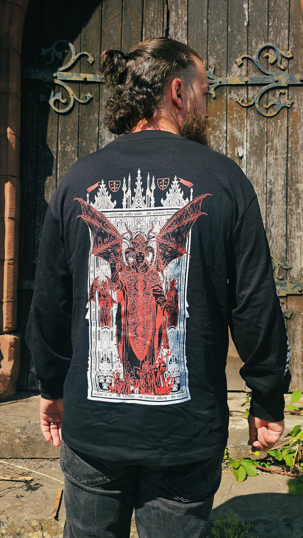 Long-Sleeved Tee: Ave Cardinal