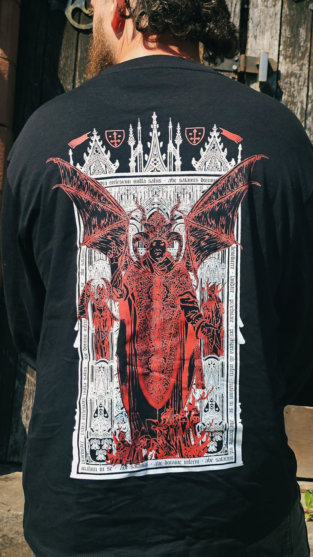 Long-Sleeved Tee: Ave Cardinal
