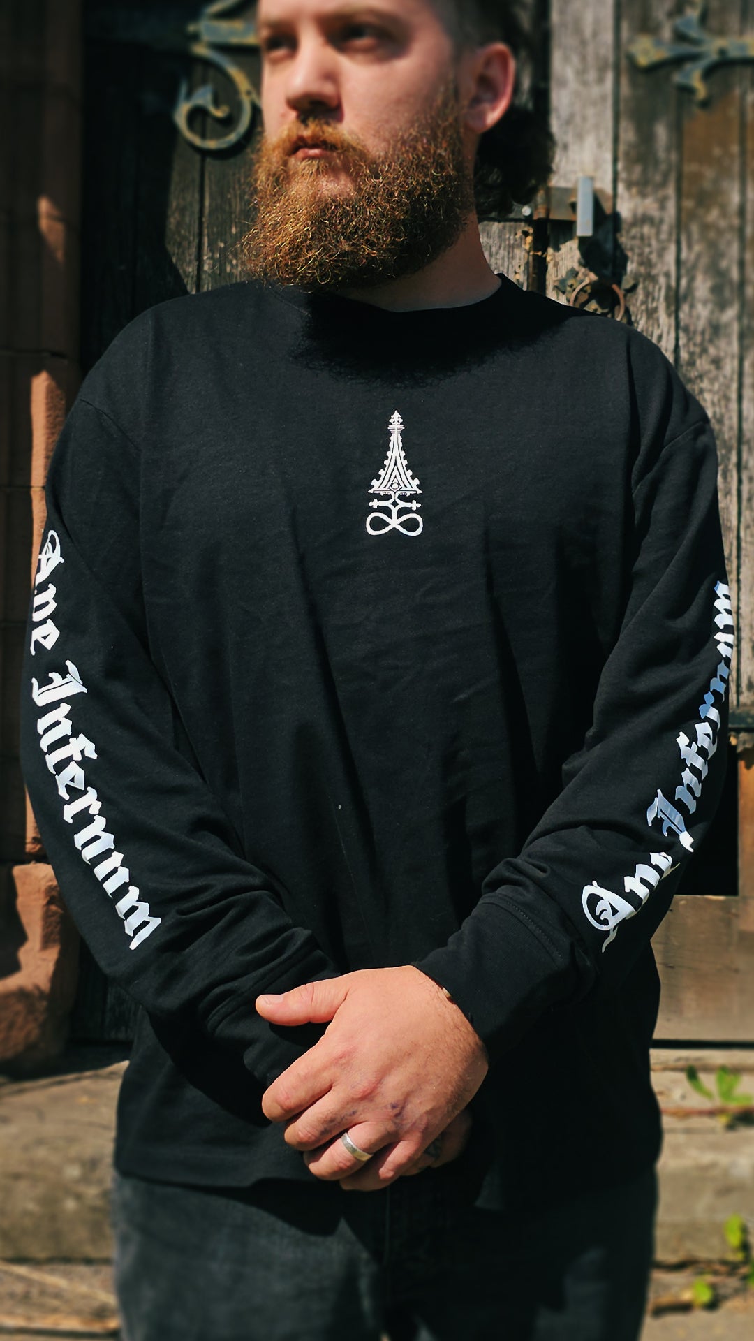 Long-Sleeved Tee: Ave Cardinal