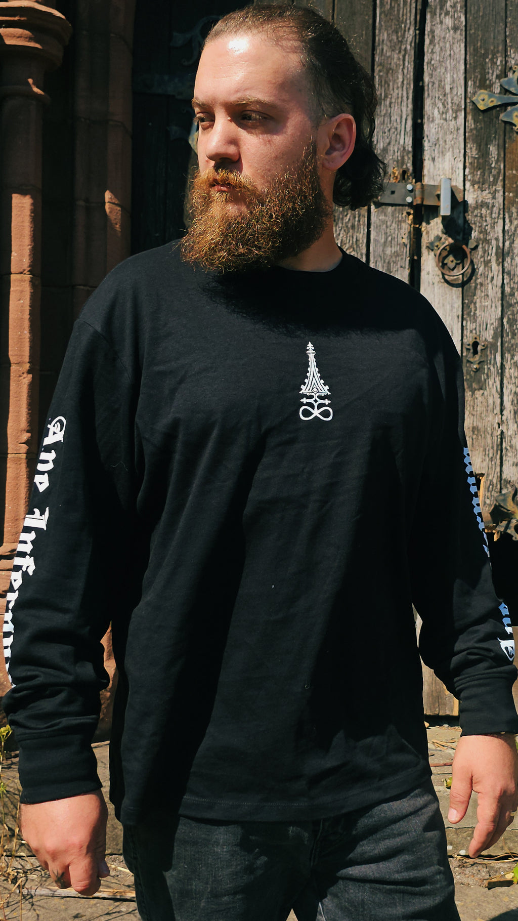 Long-Sleeved Tee: Ave Cardinal
